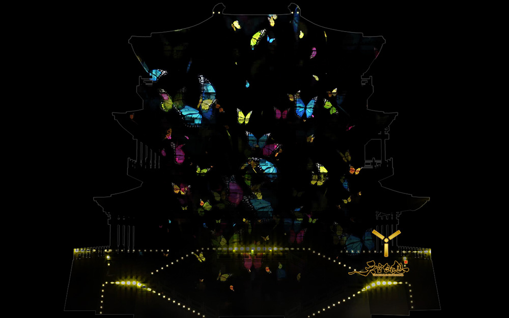 妙音阁3Dmapping秀_3Dmapping_天空创想